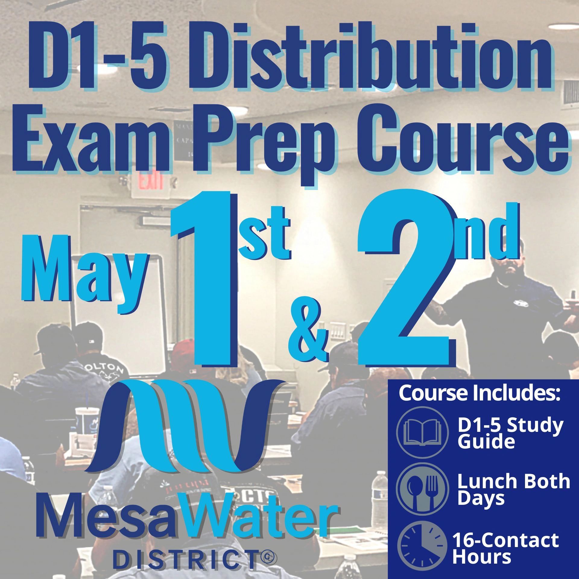 2Day Distribution Exam Prep Course Mesa Water May 1st & 2nd, 2024